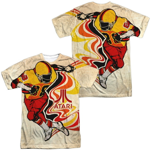 Trevco Atari Gravitar Big Boys Youth Sublimated Shirt with Black Back White, Medium
